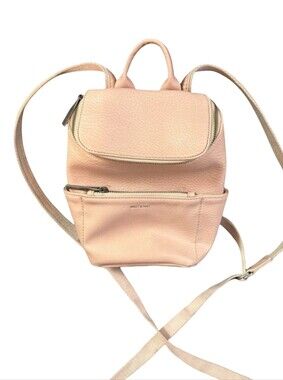 Matt & Nat Pink Mini Backpack Shoulder Bag Crossbody Purse Travel School